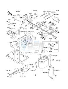 KVF 650 A [PRAIRIE 650 4X4] (A2) [PRAIRIE 650 4X4] drawing CHASSIS ELECTRICAL EQUIPMENT