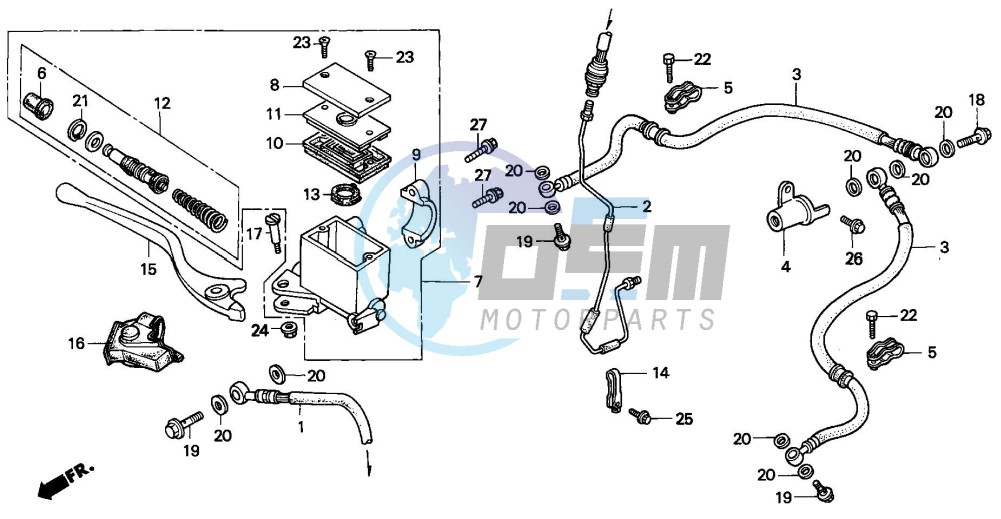 FR. BRAKE MASTER CYLINDER