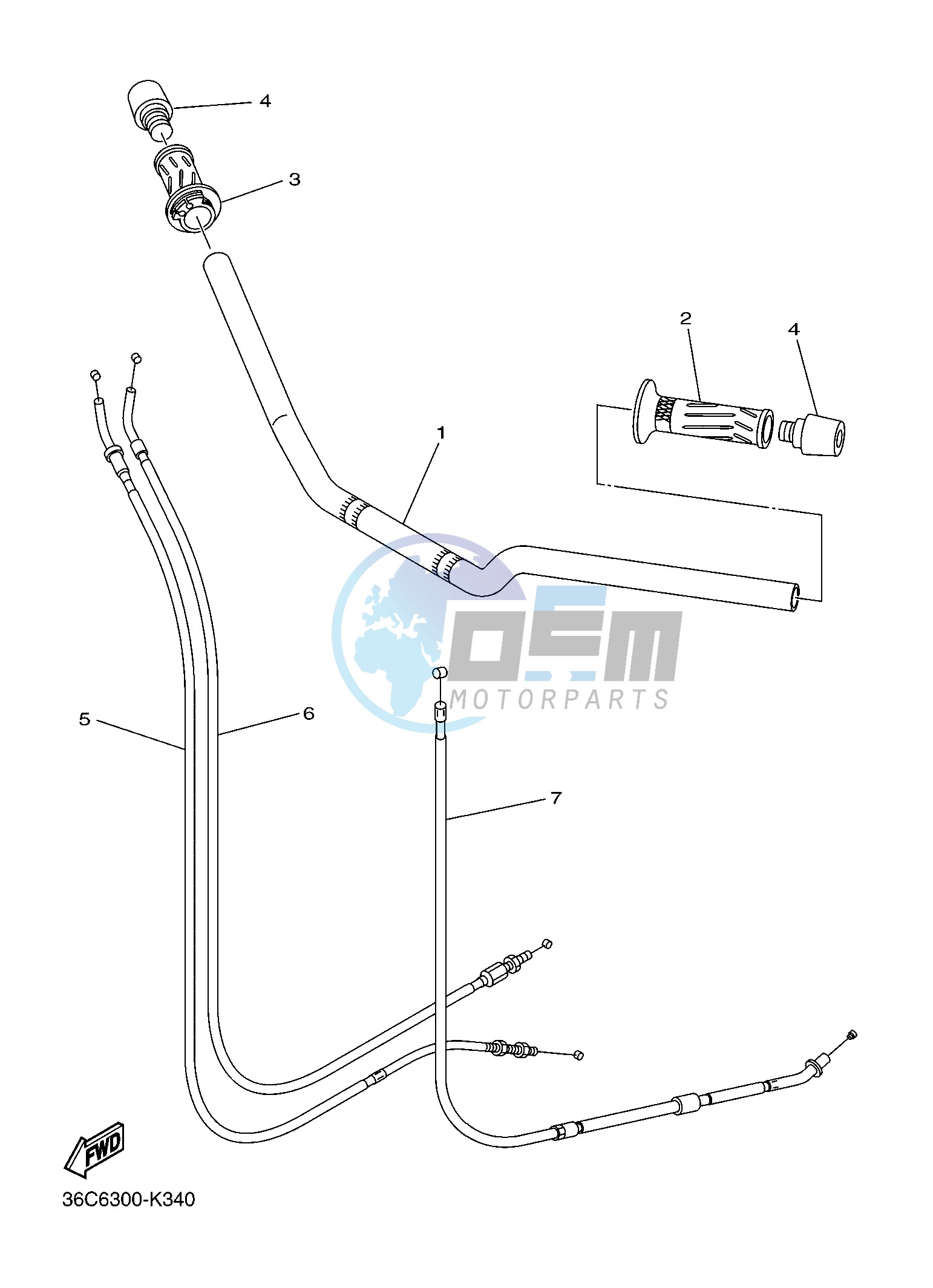 STEERING HANDLE & CABLE