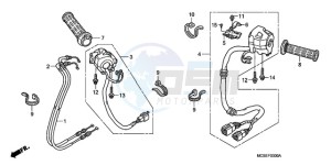 ST1300A9 ED / ABS MME drawing SWITCH/CABLE