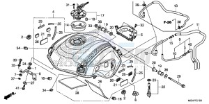 VFR1200XF CrossTourer - VFR1200X 2ED - (2ED) drawing FUEL TANK