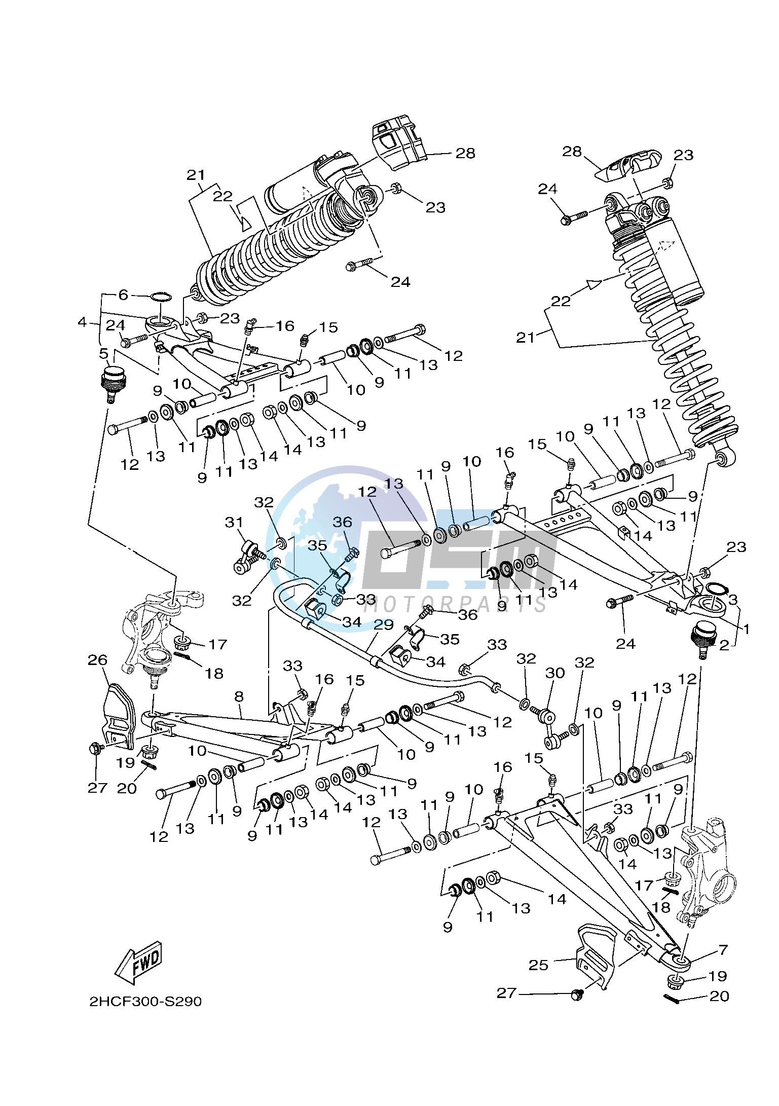 FRONT SUSPENSION & WHEEL