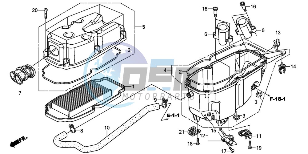 AIR CLEANER (XL125V7/8)