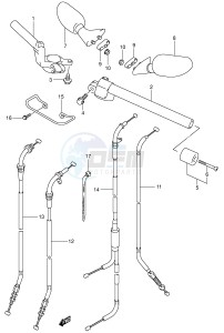 SV650S (E2) drawing HANDLE BAR (SV650SX SY SK1 SK2)