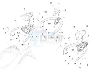 Liberty 125 4t 3v ie e3 (Vietnam ) Vietnam drawing Rear luggage rack