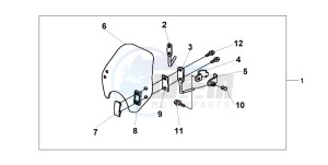 VT1100D2 drawing WIND SHIELD