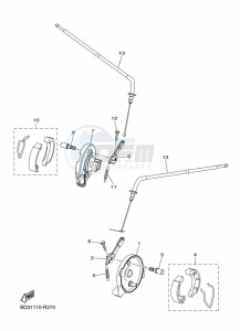 YFM90R (BD3F) drawing FRONT BRAKE