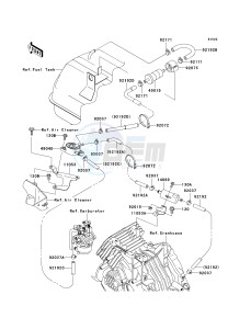 KAF 400 B [MULE 600] (B6F-B9F) B8F drawing FUEL PUMP