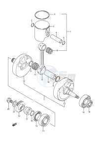 RM250 (E28) drawing CRANKSHAFT (MODEL L)