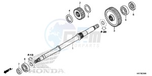 TRX420FA5G TRX420F Europe Direct - (ED) drawing FINAL SHAFT