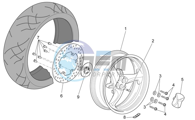 Std Rear wheel