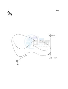 ELIMINATOR 125 BN125A7F GB XX (EU ME A(FRICA) drawing Seat