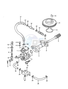 DT 75 drawing Oil Pump (1995 to 1997)