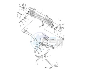 XJR 1300 drawing OIL COOLER