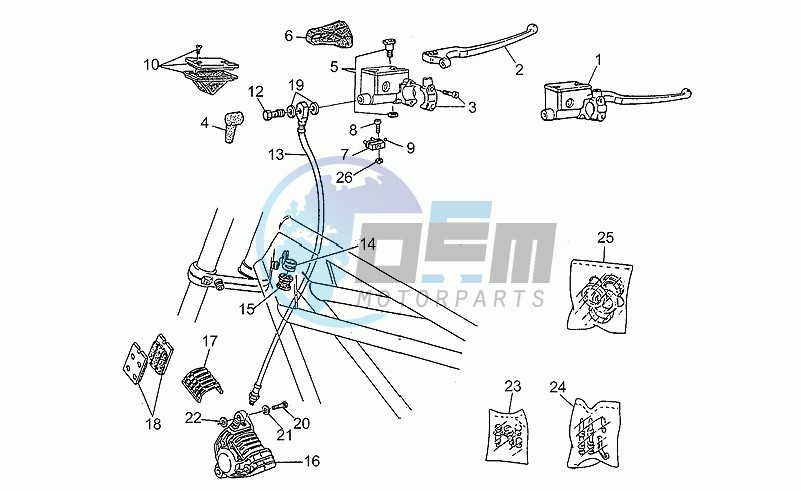 Rh front brake system