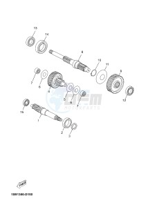 YP125R X-MAX125 X-MAX125 (2ABG) drawing TRANSMISSION