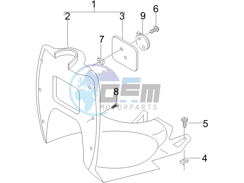 Front glove-box - Knee-guard panel