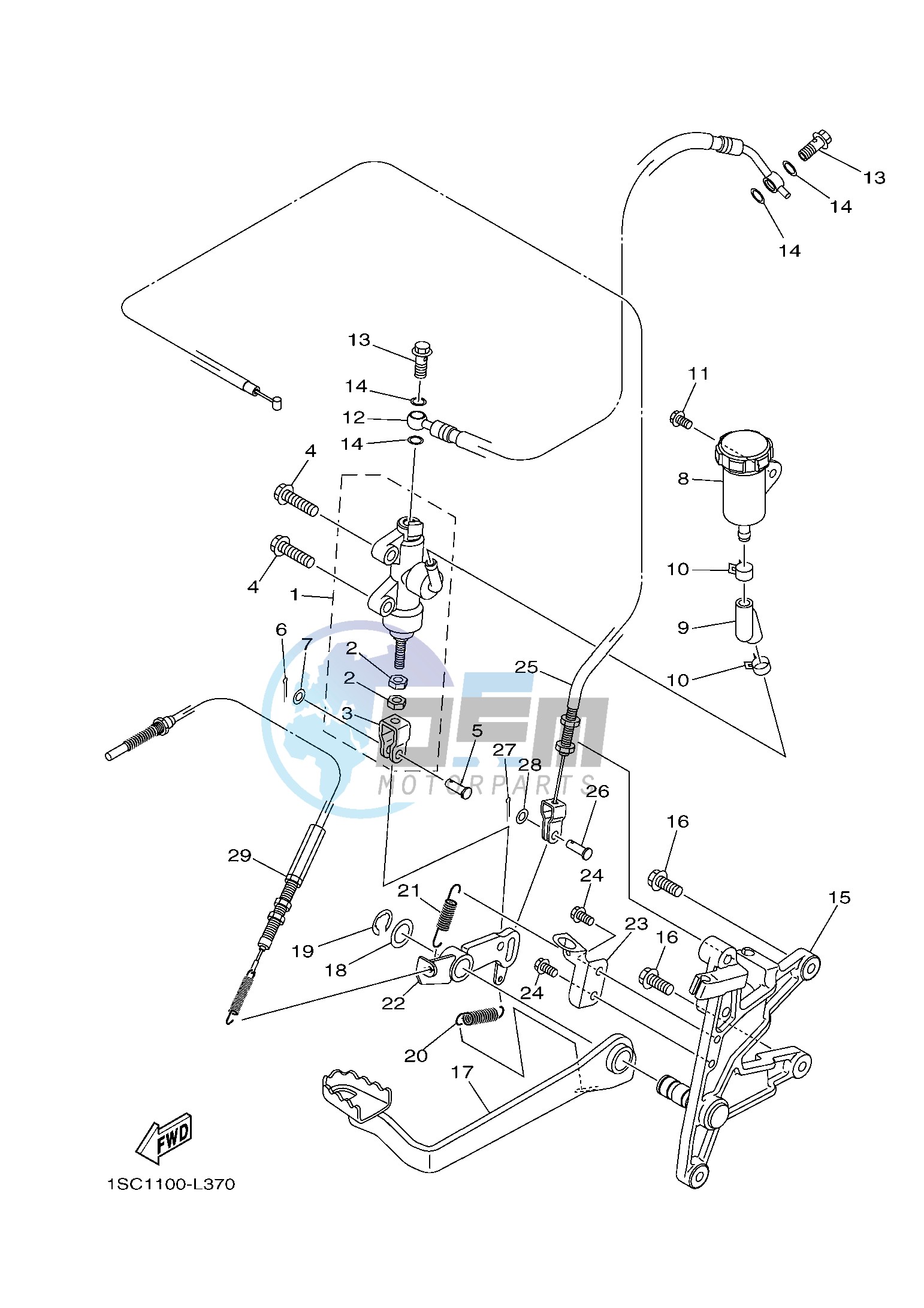 REAR MASTER CYLINDER