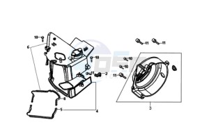 FIDDLE II 125 drawing AIR BOX COVER