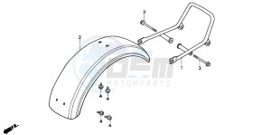 ST50 drawing REAR FENDER