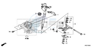 TRX420FA1F TRX420 Europe Direct - (ED) drawing STEERING SHAFT