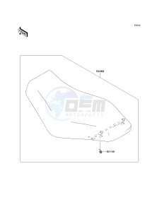 KVF 750 D [BRUTE FORCE 750 4X4I] (D8F-D9F) D9F drawing SEAT