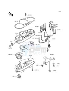 ZX 600 F [NINJA ZX-6R] (F1-F3) [NINJA ZX-6R] drawing METER-- S- -