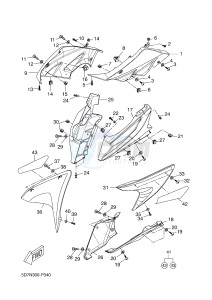 YZF-R125A YZF-R125 ABS R125 (5D7T 5D7T 5D7T 5D7T) drawing COWLING 1