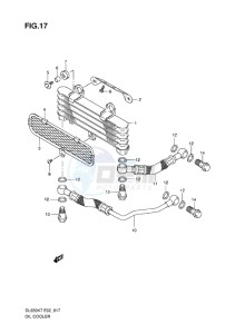 DL 650 V-STROM EU-UK drawing OIL COOLER