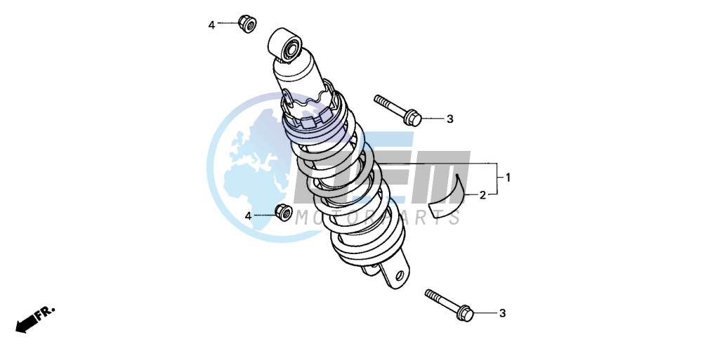 REAR CUSHION (CB600F2/F22)