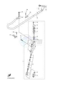 WR450F (1DX5) drawing REAR MASTER CYLINDER