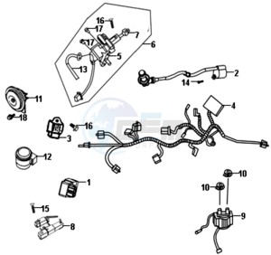 ALLO 50 25 KM/H L6 drawing WIRING HARNASS