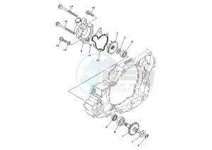 YZ 250 drawing WATER PUMP