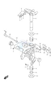 DF 25A drawing Swivel Bracket Remote Control w/Power Tilt