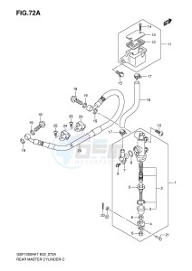 GSF1250 (E2) Bandit drawing REAR MASTER CYLINDER (GSF1250K7 SK7 K8 SK8 K9 SK9 SL0)