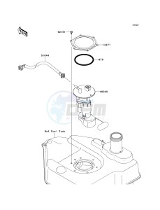 KVF 750 E [BRUTE FORCE 750 4X4I NRA OUTDOORS] (E8F-E9FA) E9FA drawing FUEL PUMP