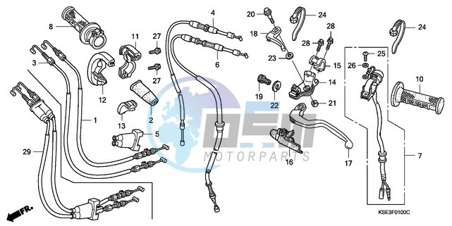 HANDLE LEVER/SWITCH/CABLE