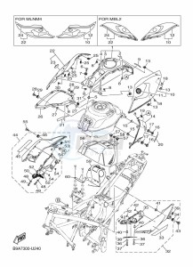 MT-03 MTN320-A (B9A7) drawing FUEL TANK 2