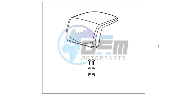 TOP BOX PILLION PAD (TOP)