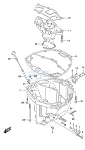 DF 250AP drawing Oil Pan