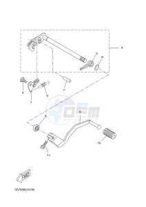 YZF-R125A YZF-R125 ABS R125 (5D7E) drawing SHIFT SHAFT