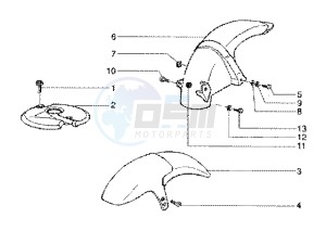 Runner 125 FX 2t drawing Front and rear mudguard