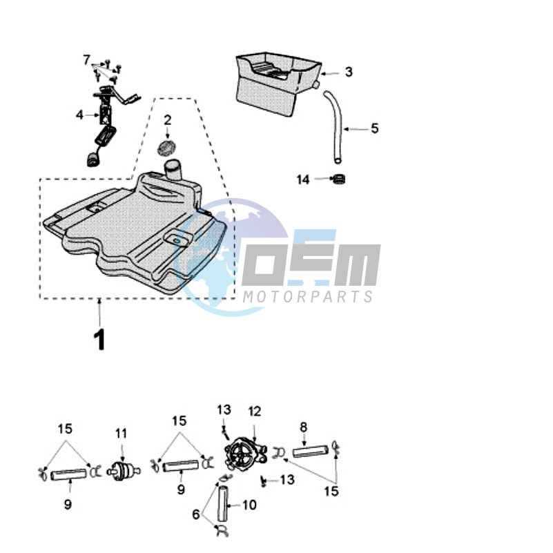 TANK AND FUEL PUMP