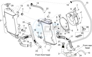 SXV 450-550 2009-2011 drawing Cooling system