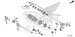 CBR1000S2H 2ED - (2ED) drawing GEARSHIFT DRUM