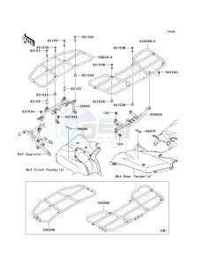 KVF 750 E [BRUTE FORCE 750 4X4I NRA OUTDOORS] (E8F-E9FA) E9FA drawing CARRIER-- S- -