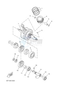 YZF-R125 R125 (5D7J 5D7J 5D7J) drawing CRANKSHAFT & PISTON