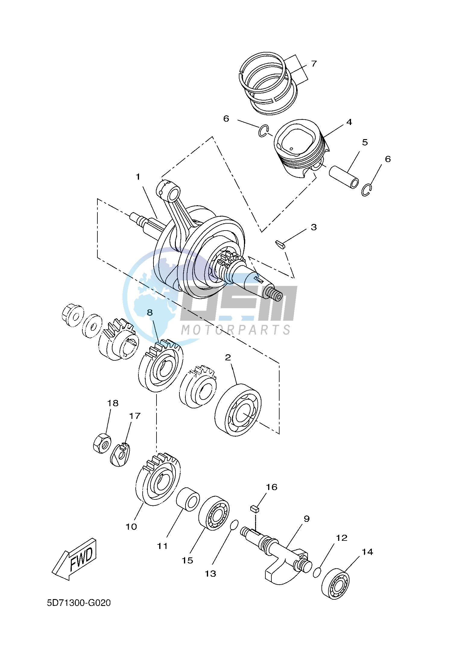 CRANKSHAFT & PISTON