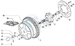 Granturismo 125 L drawing Front wheel