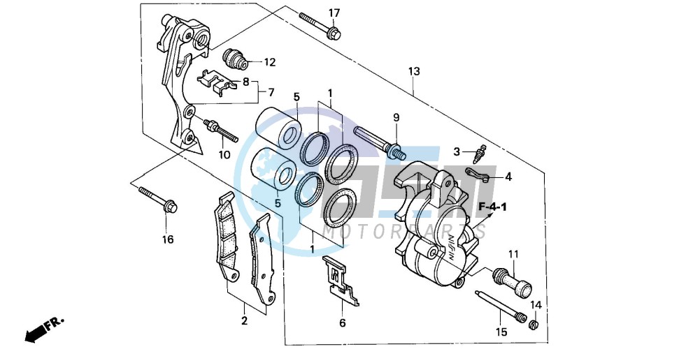 FRONT BRAKE CALIPER (U)